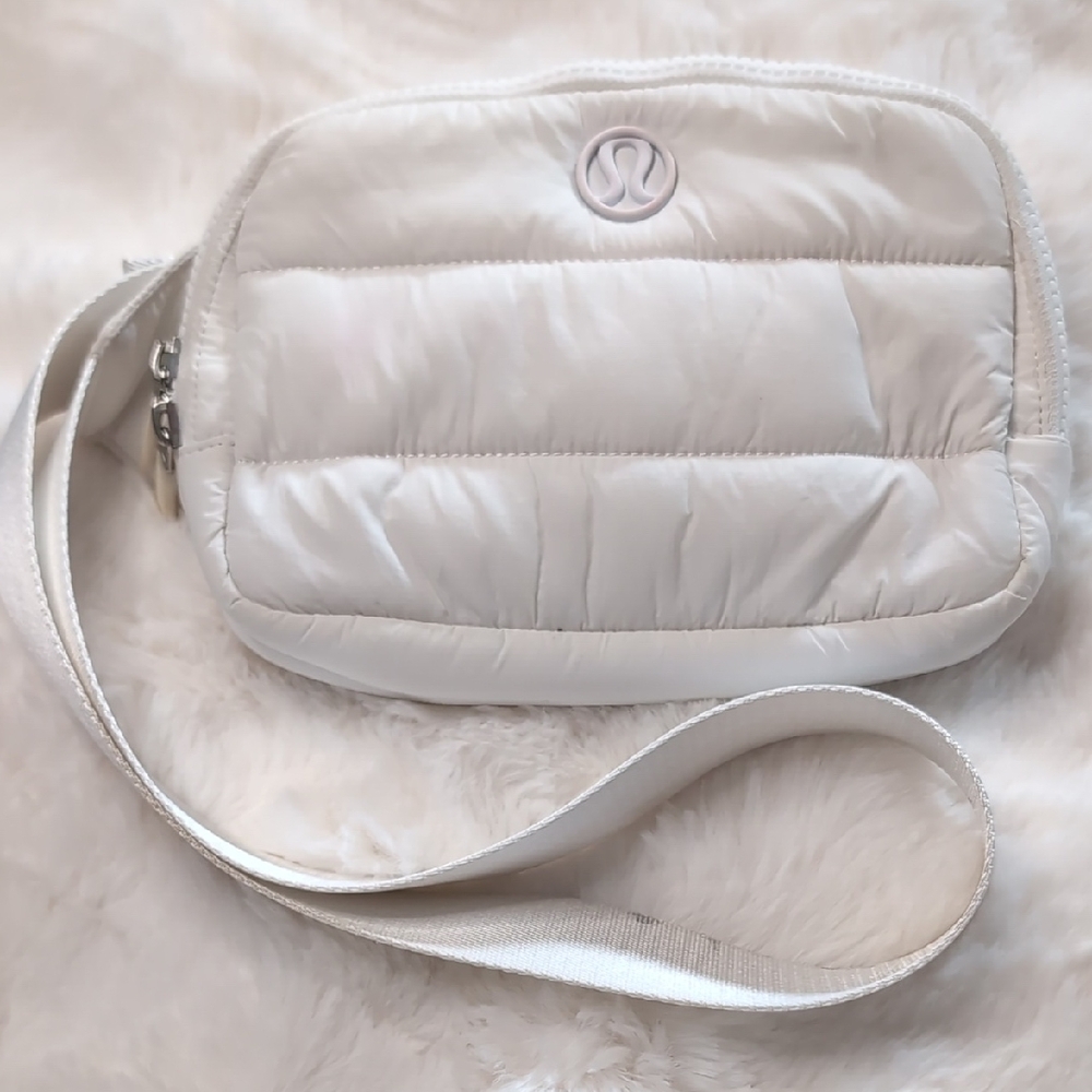 lululemon athletica Quilted White Crossbody Bag